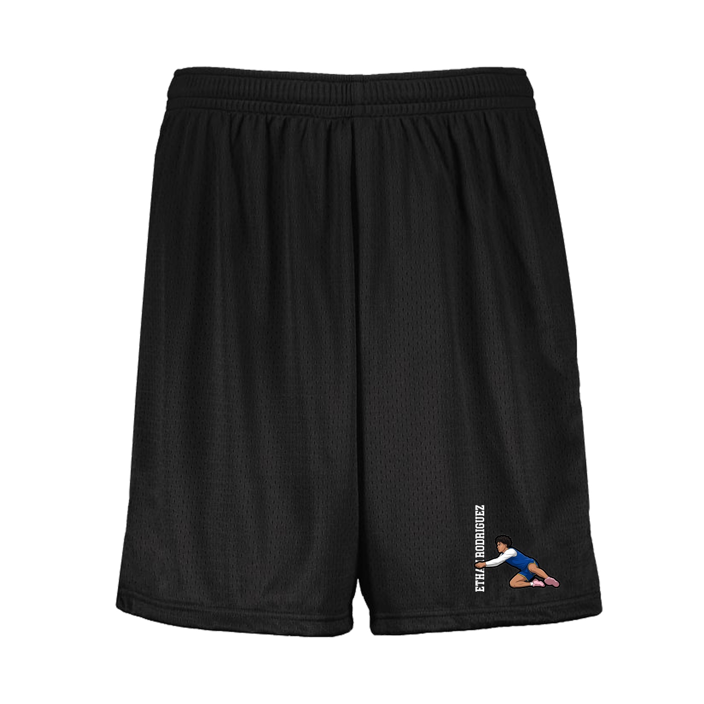Shorts — Name Vertical in Black