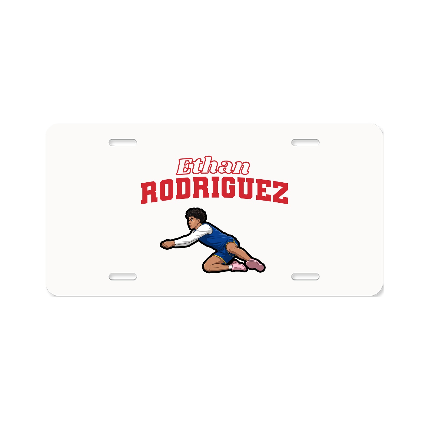 License Plate — Name Arch in Classic
