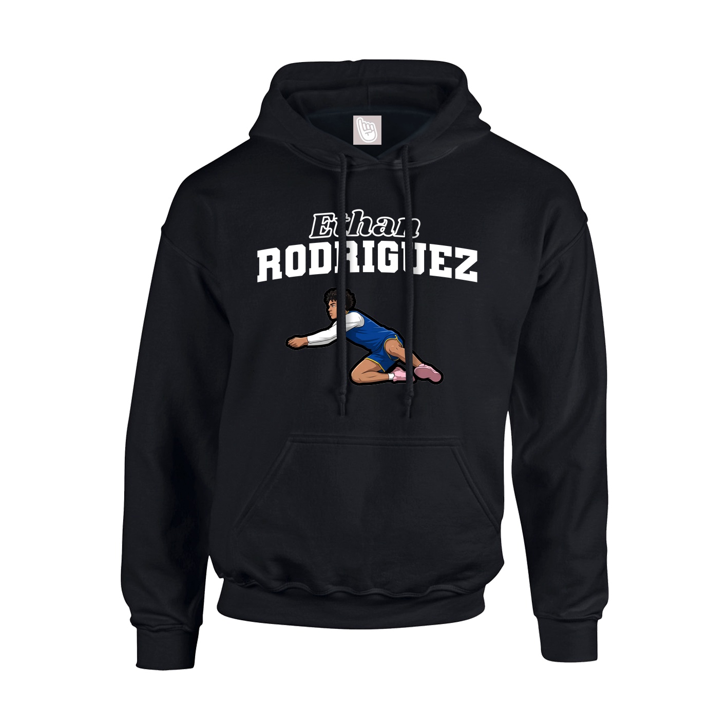 Hoodie — Name Arch in Black