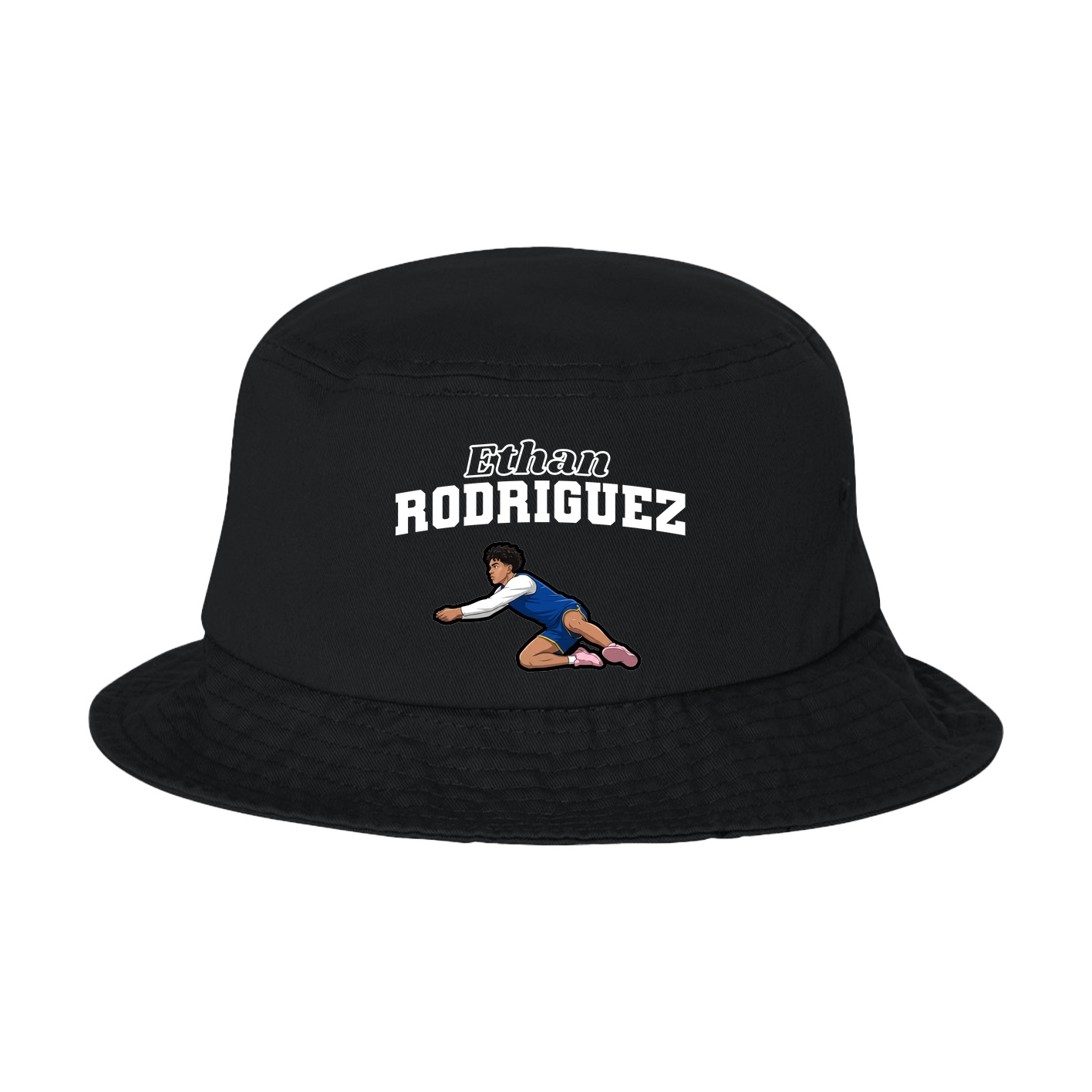 Bucket Cap — Name Arch in Black