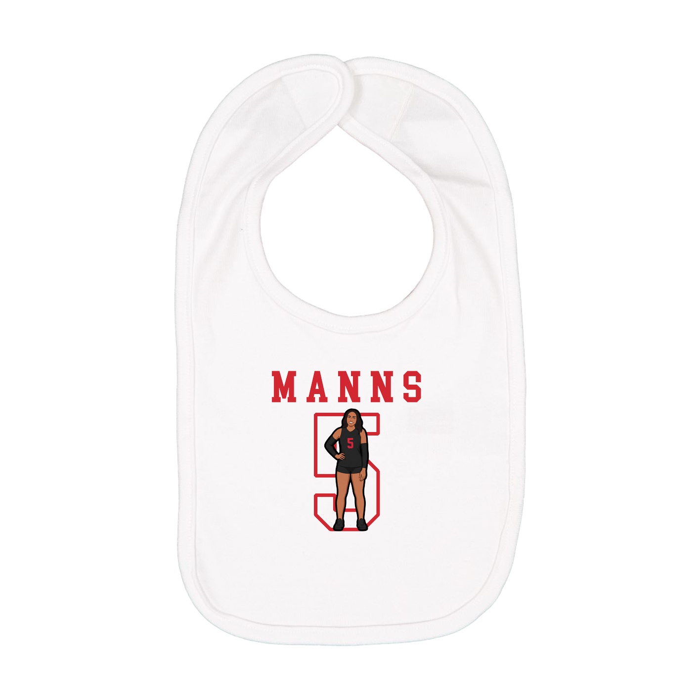 Infant Bib — Shirsey in White