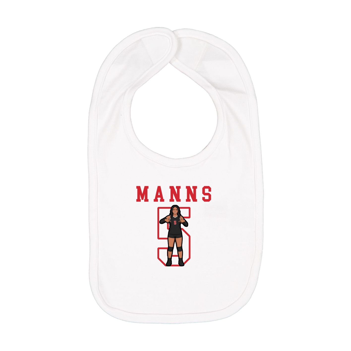 Infant Bib — Shirsey in White