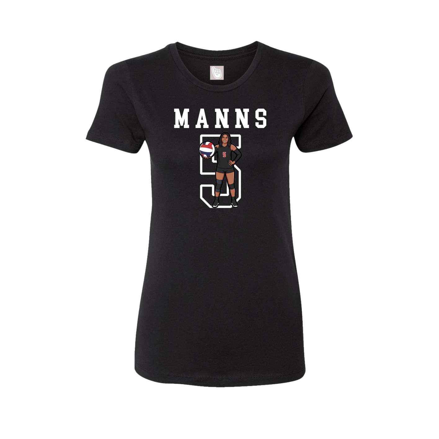 Fitted Women's Tee — Shirsey in Black