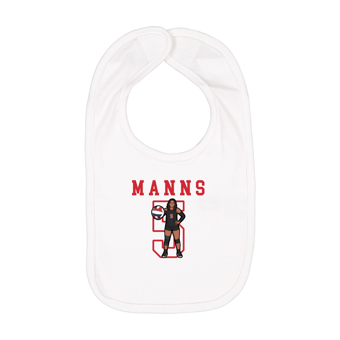 Infant Bib — Shirsey in White
