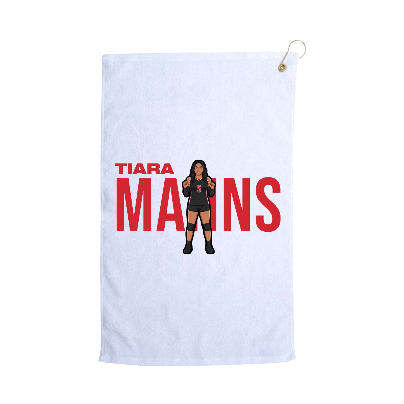 Golf Towel — Player Name in White