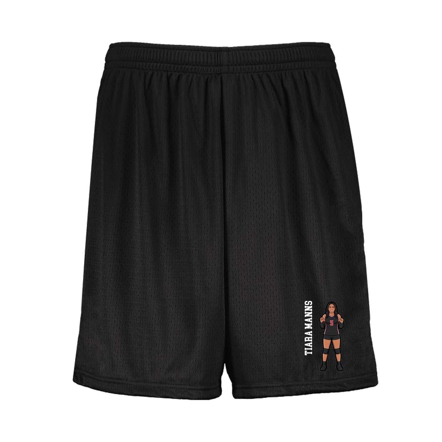 Shorts — Name Vertical in Black