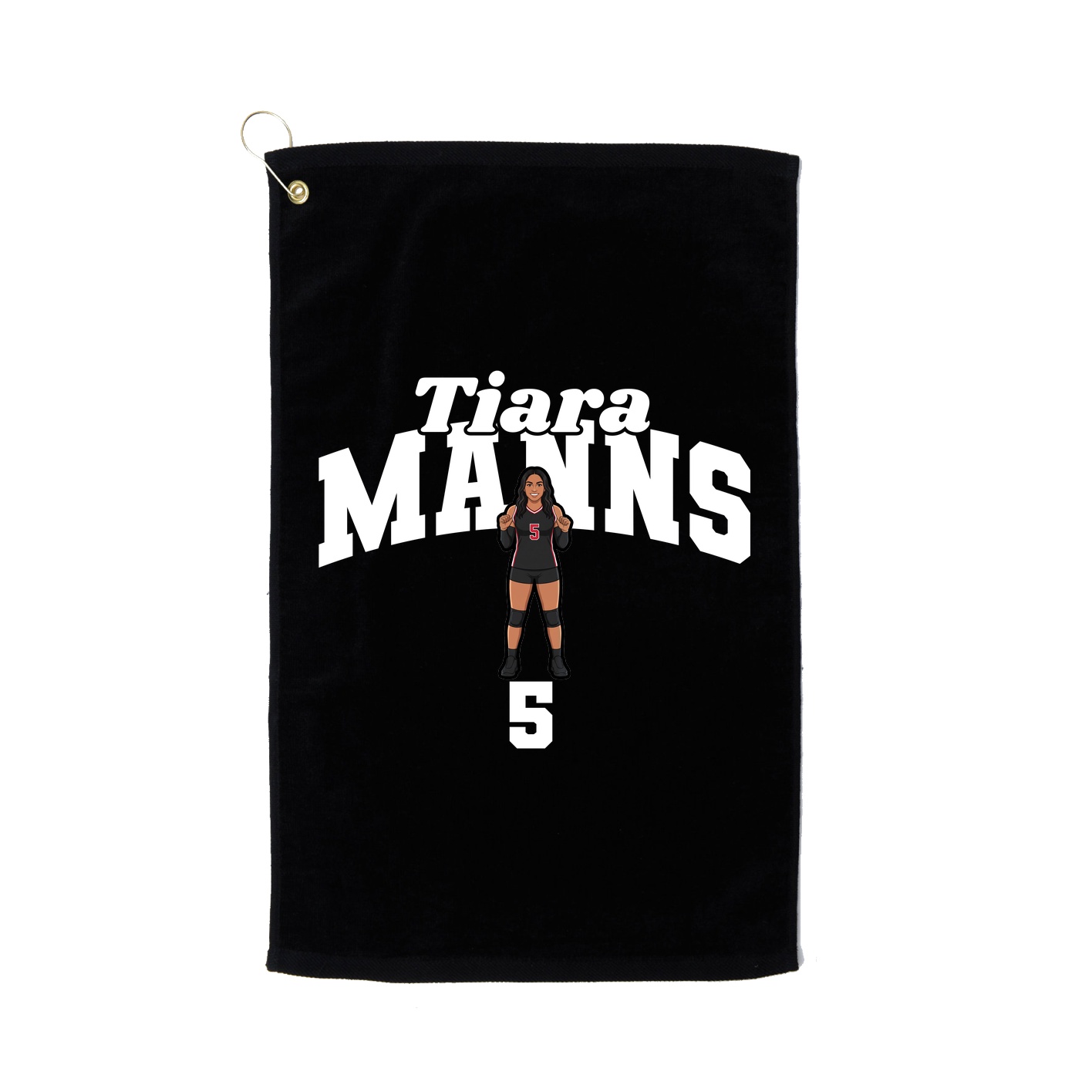 Golf Towel — Signature Arch in Black