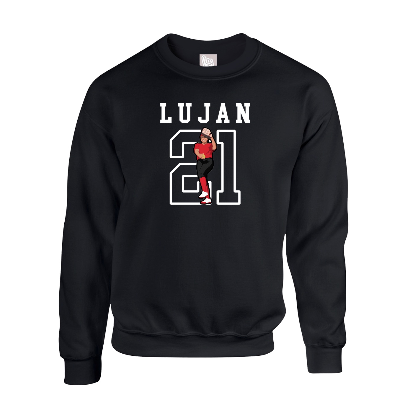 Fleece Crew — Shirsey in Black
