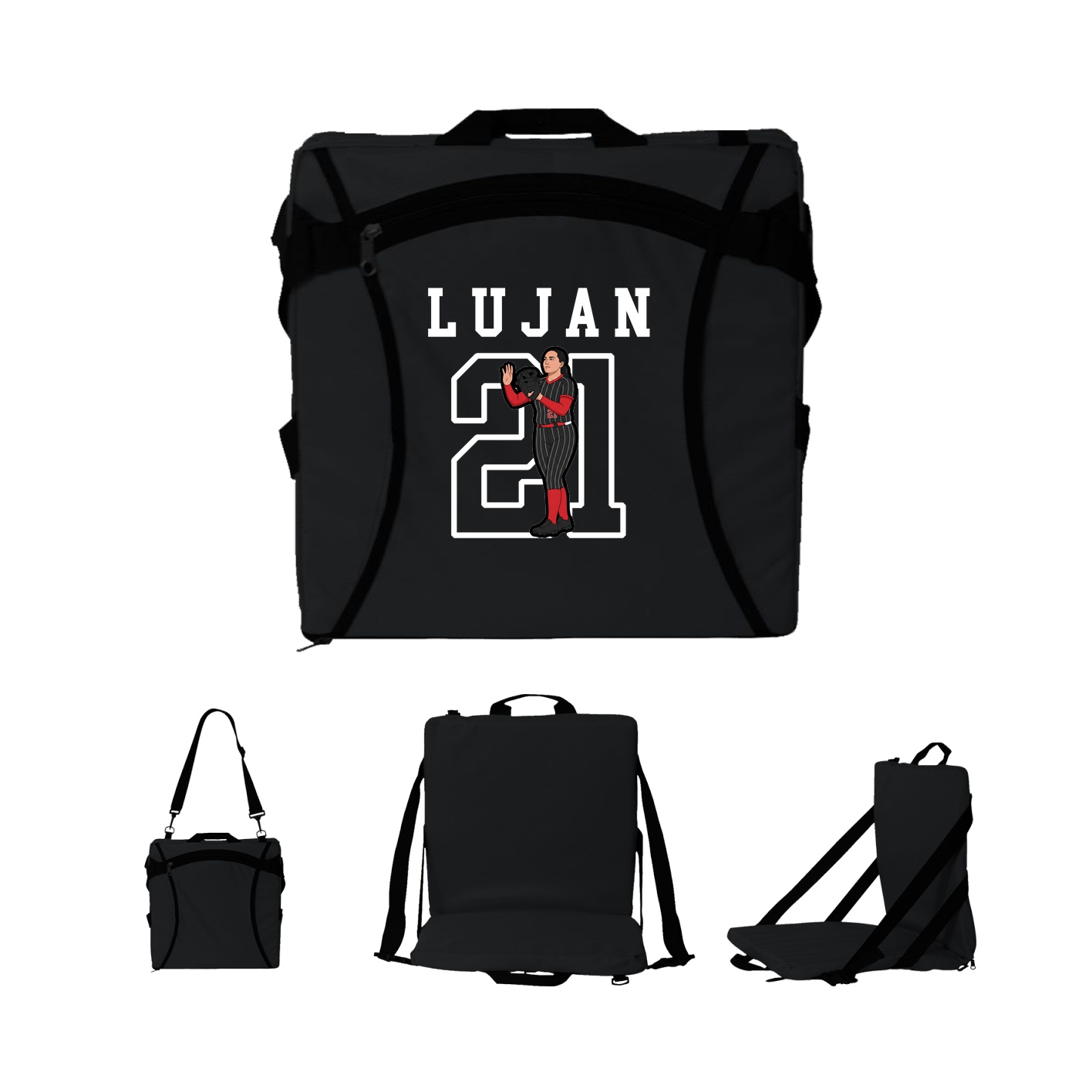 Folding Stadium Seat — Shirsey in Black