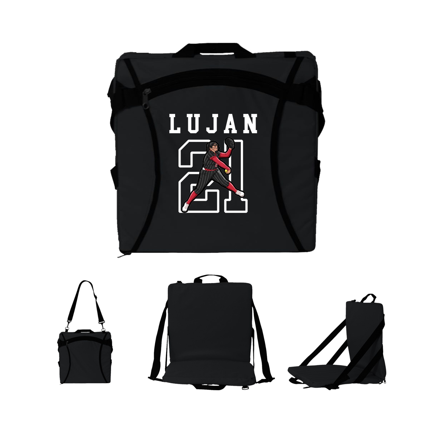 Folding Stadium Seat — Shirsey in Black