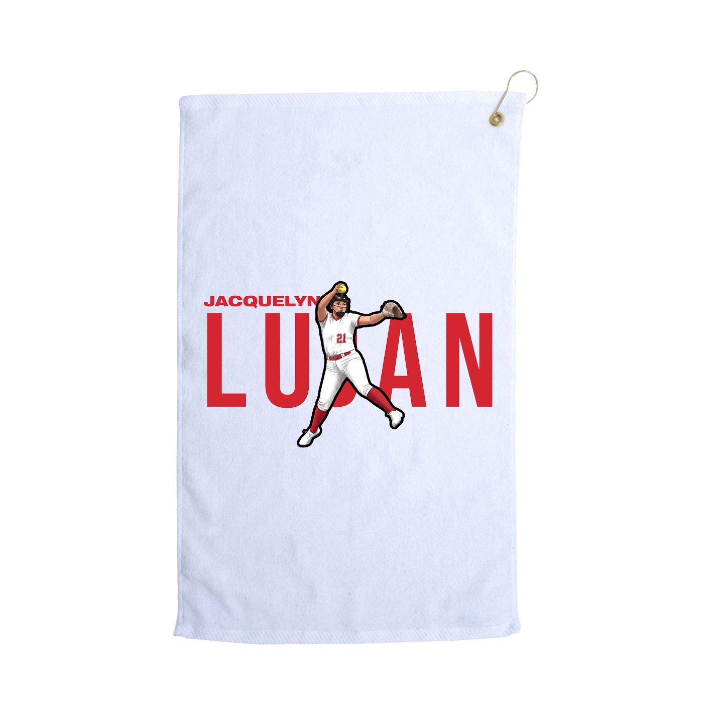Golf Towel — Player Name in White