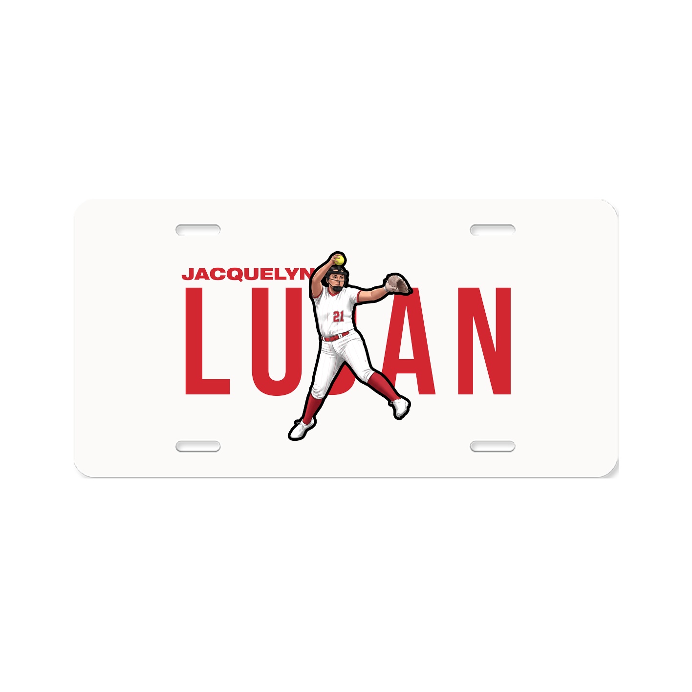 License Plate — Player Name in Classic