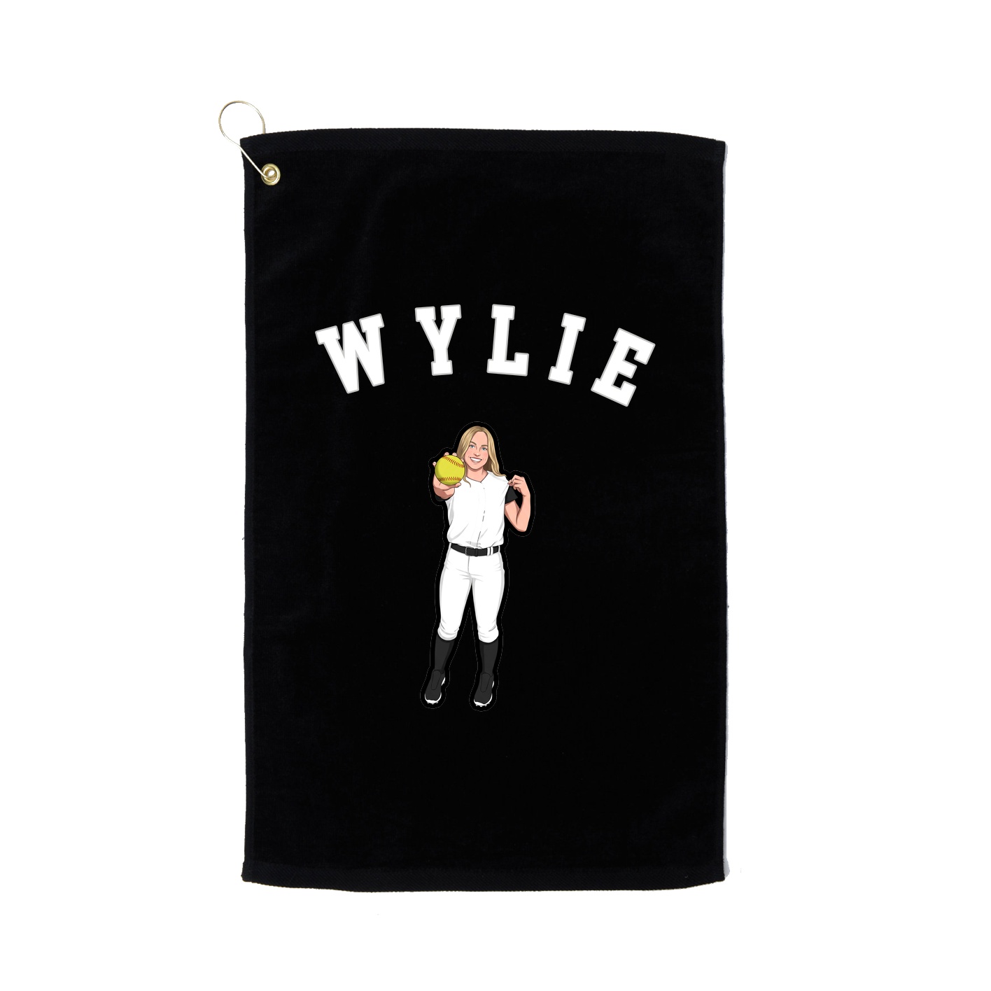 Golf Towel — Shirsey Arch in Black