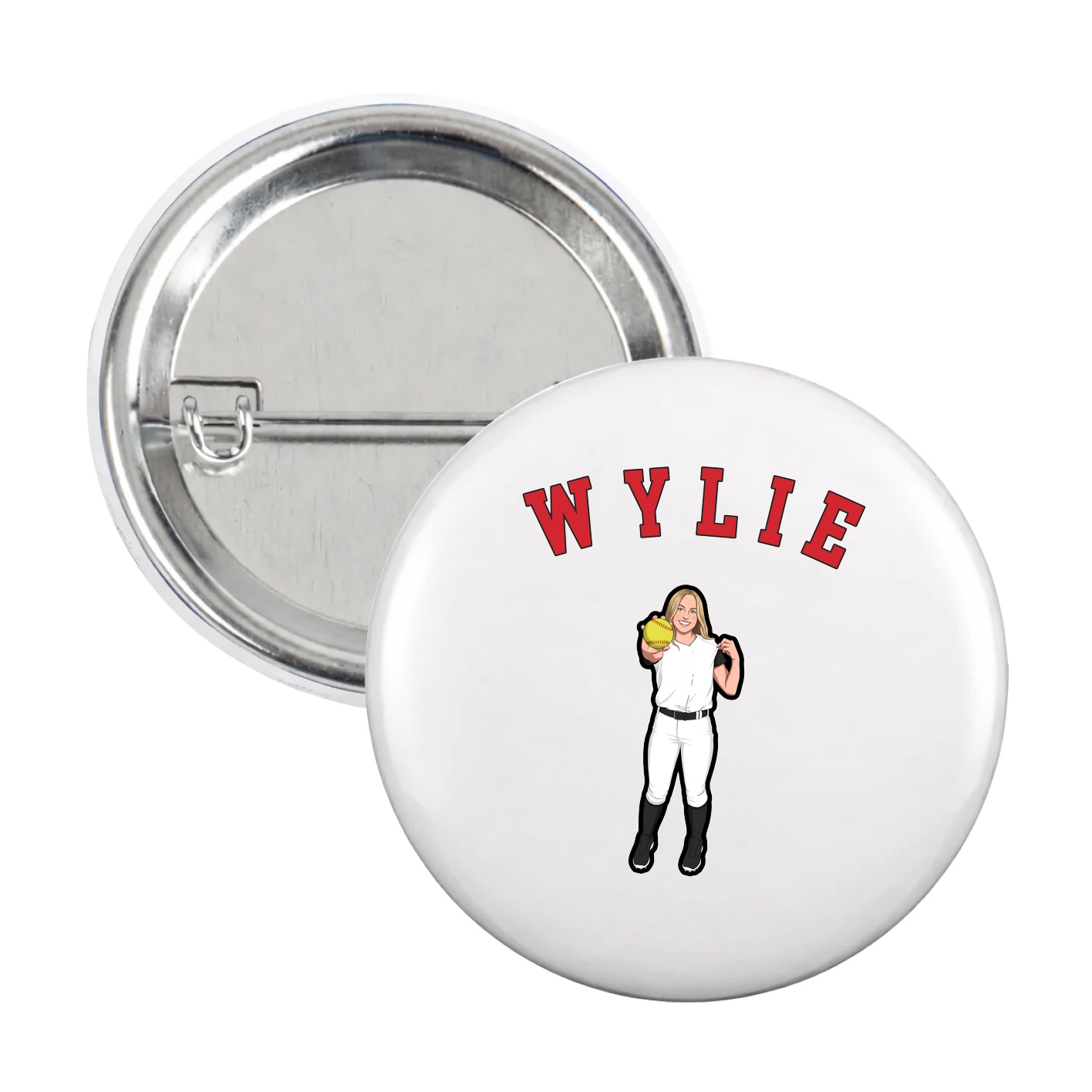 Game Day Button — Shirsey Arch in White