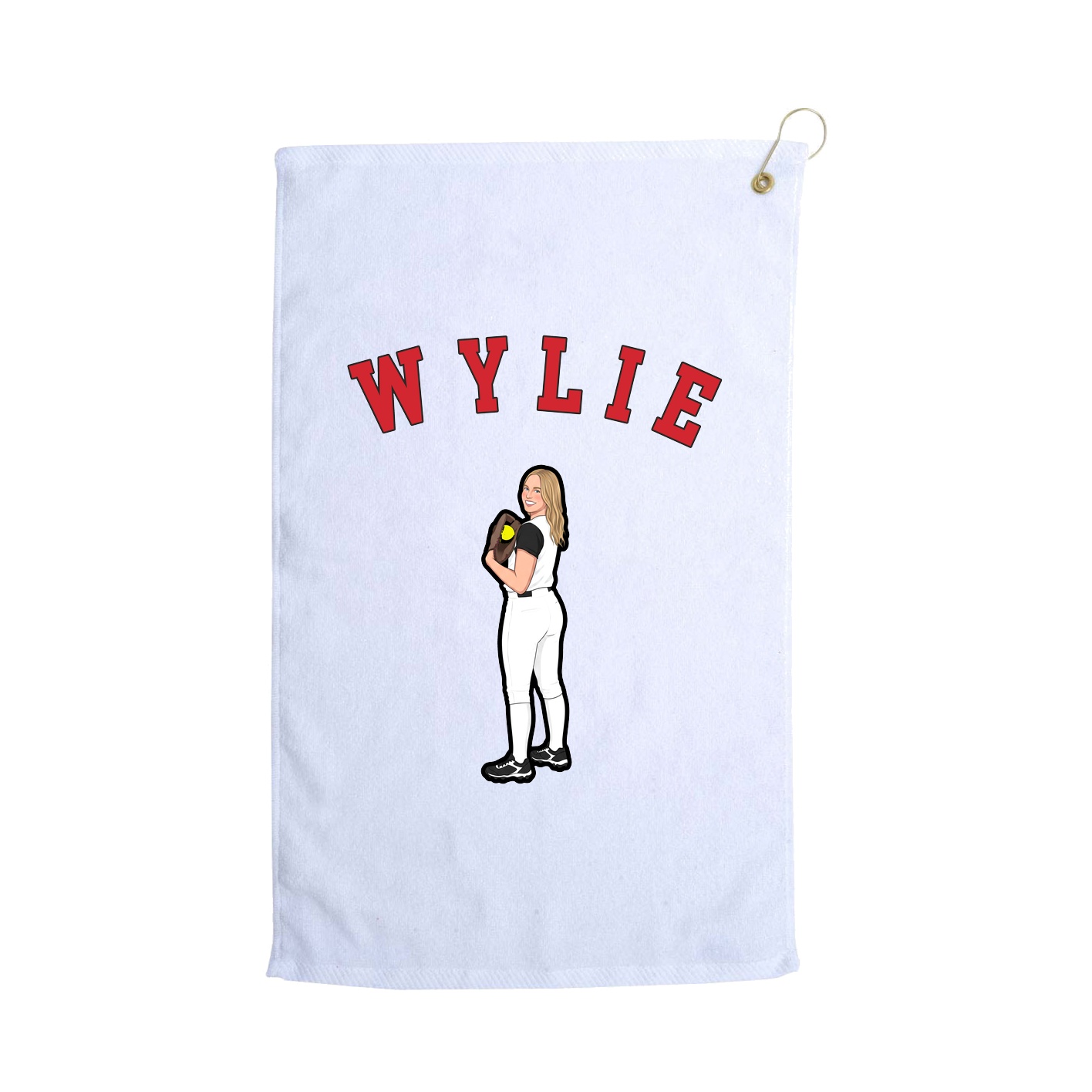 Golf Towel — Shirsey Arch in White