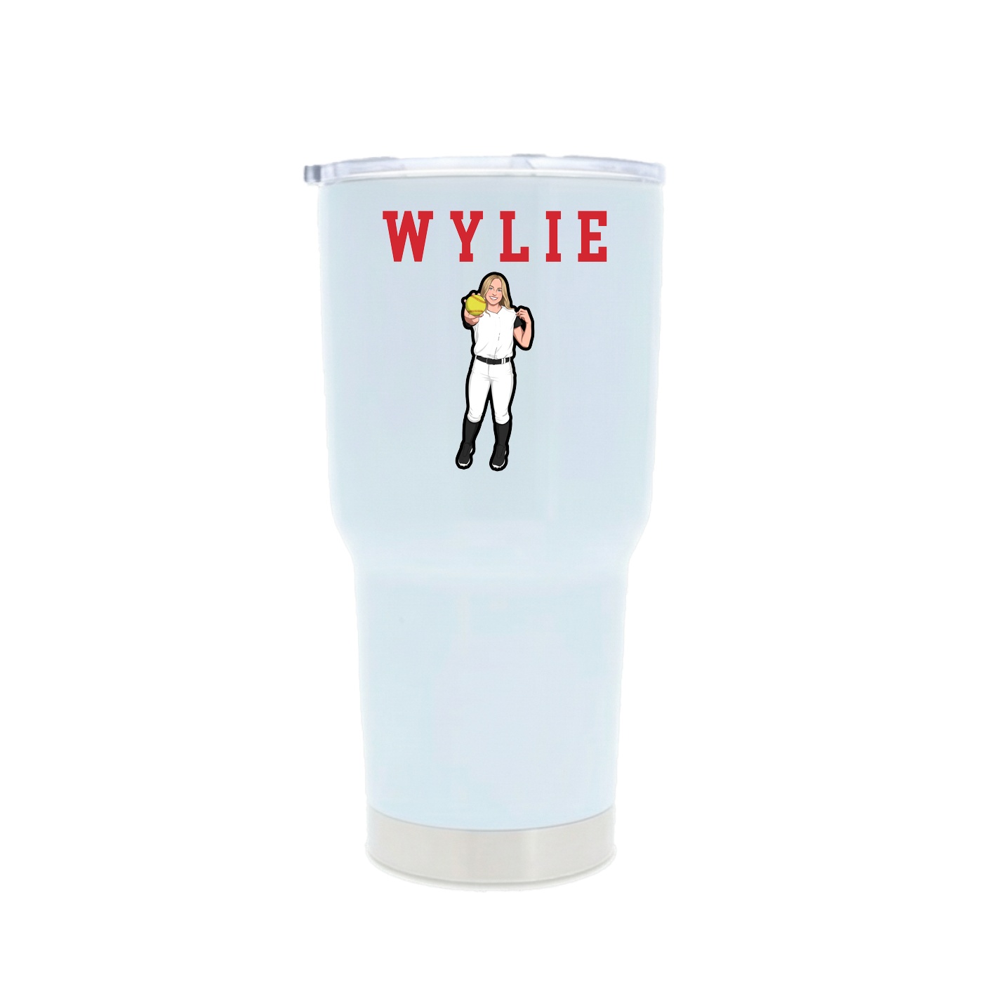 30oz Stainless Steel Tumbler — Shirsey in White