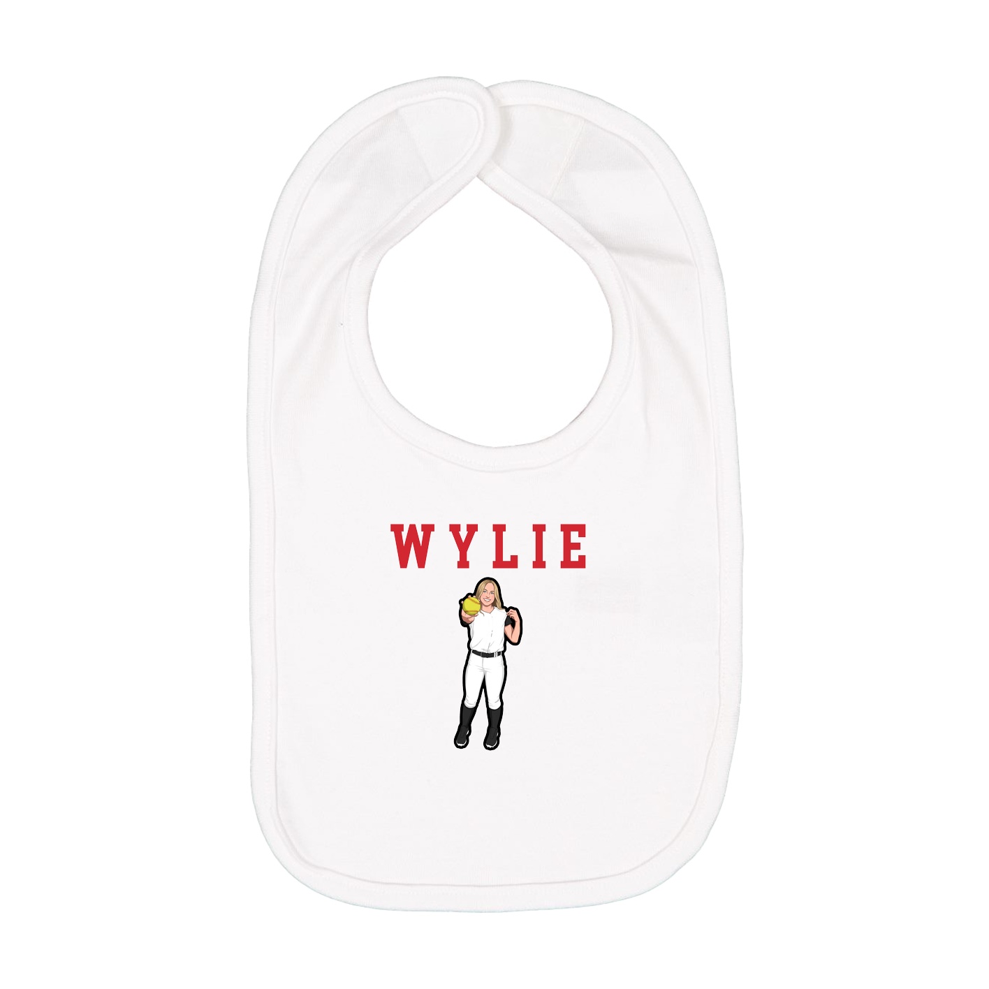 Infant Bib — Shirsey in White