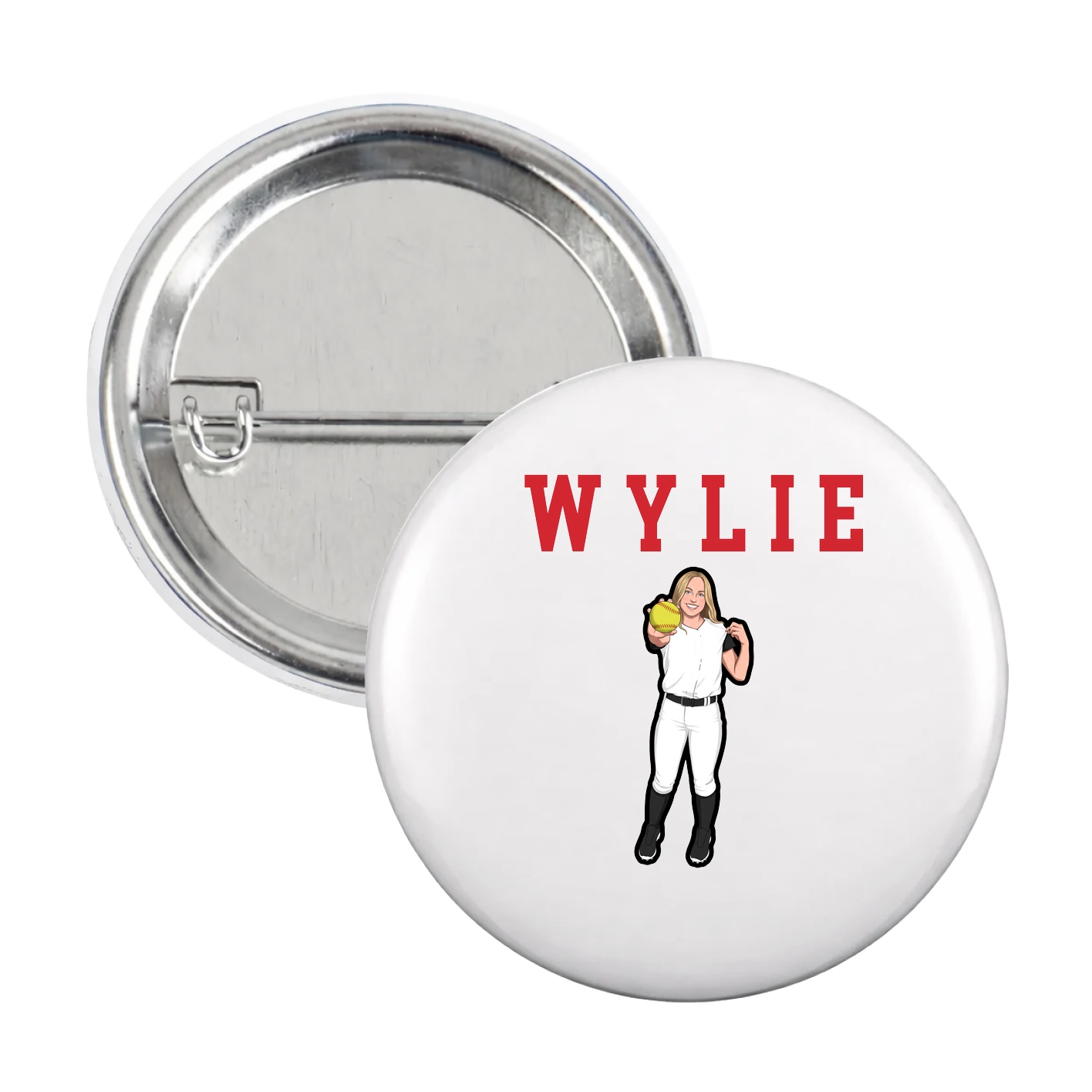 Game Day Button — Shirsey in White