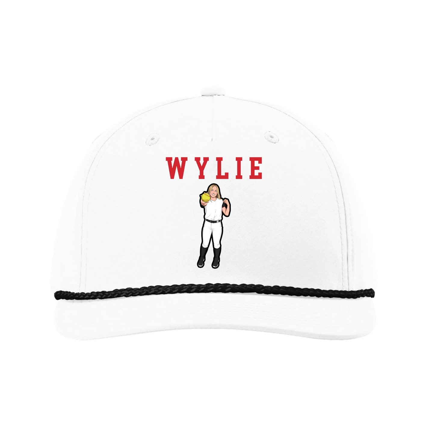 Five-Panel Classic Rope Cap — Shirsey in White