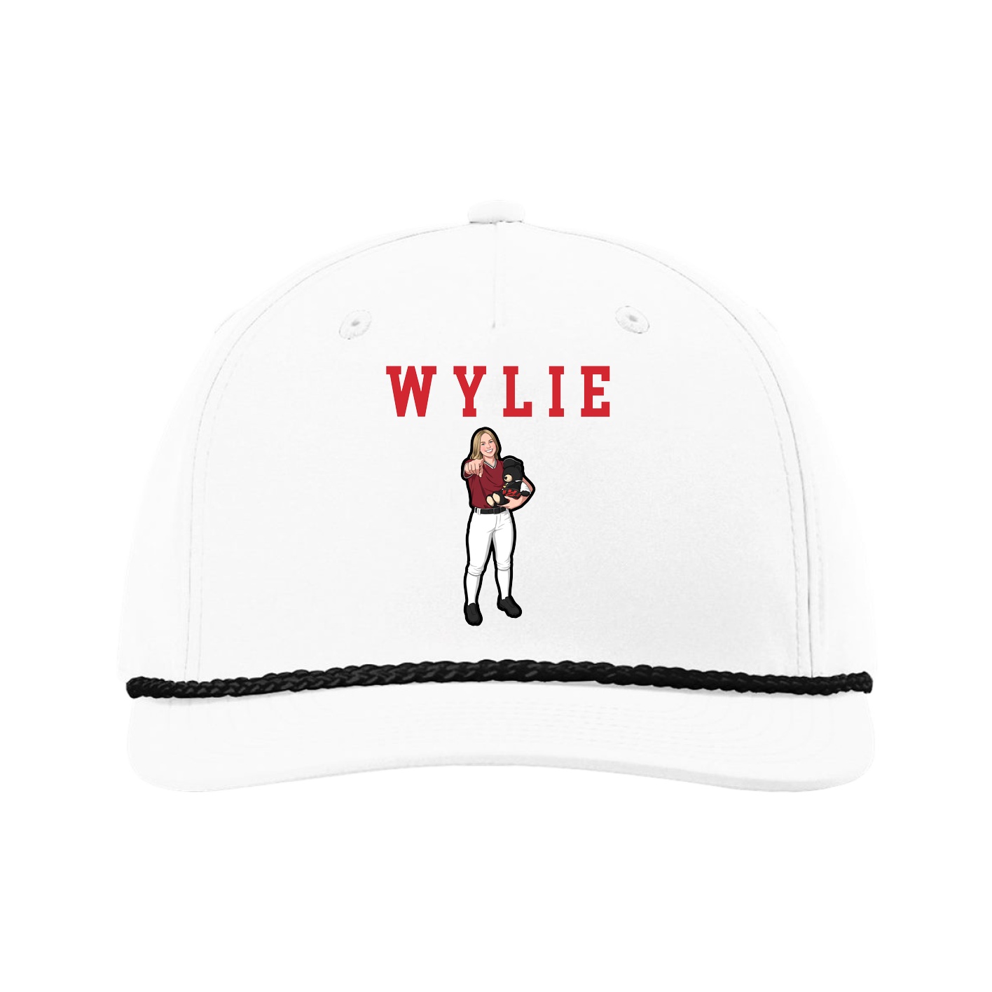 Five-Panel Classic Rope Cap — Shirsey in White