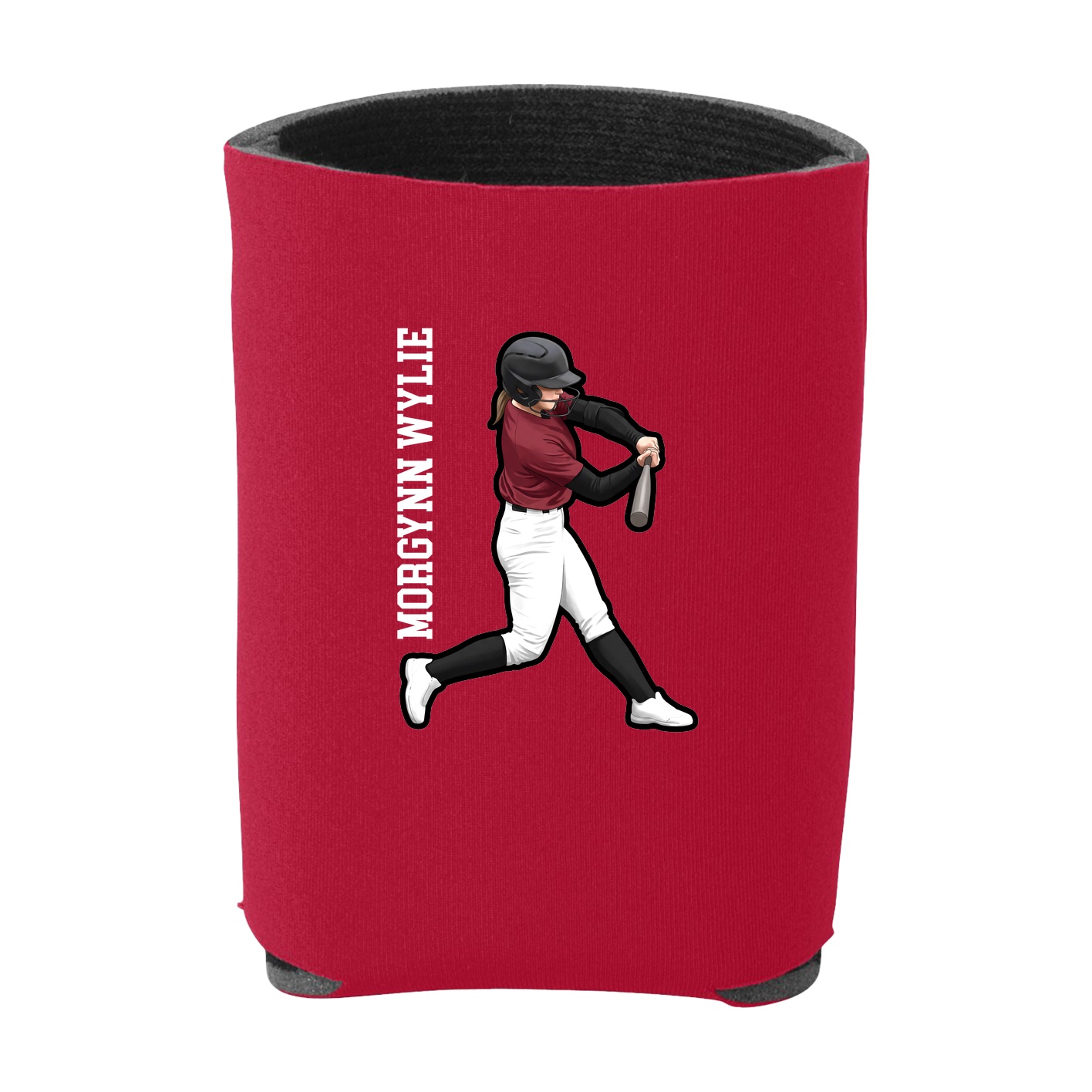 Can Holder — Name Vertical in Red