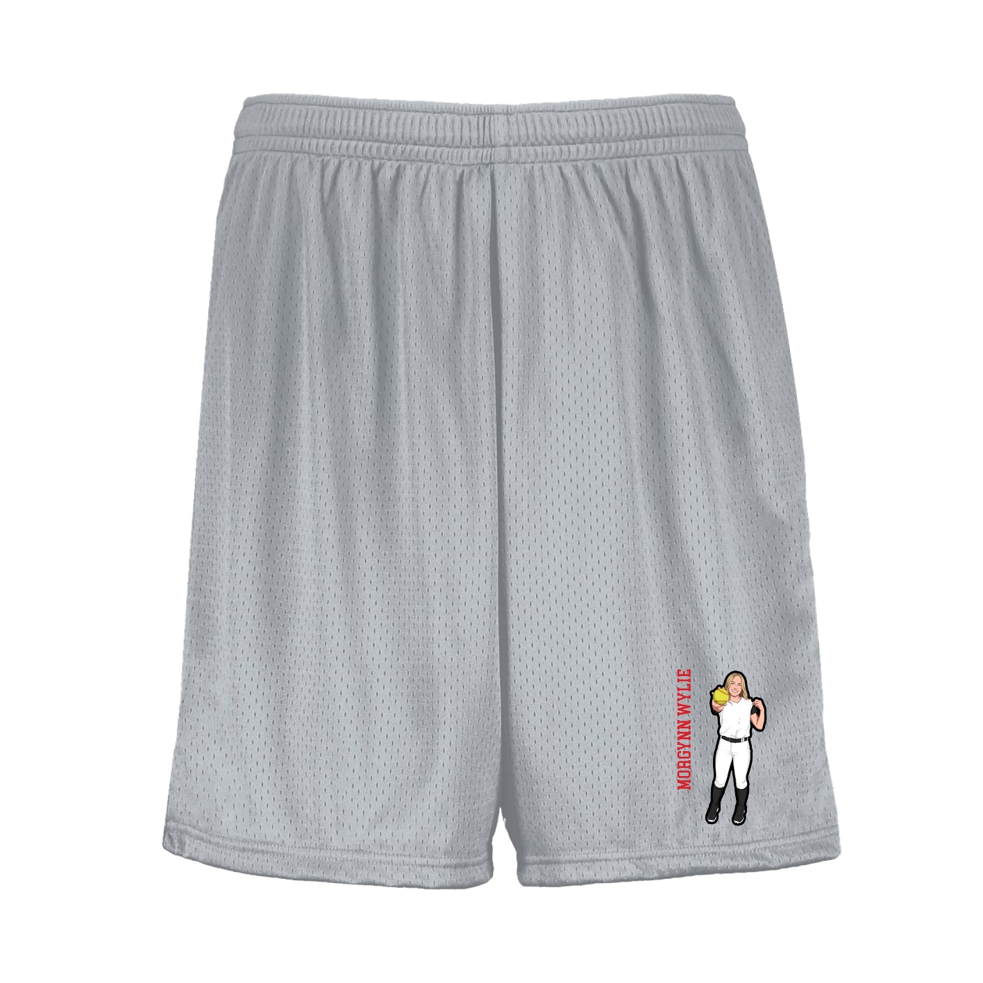 Shorts — Name Vertical in Silver
