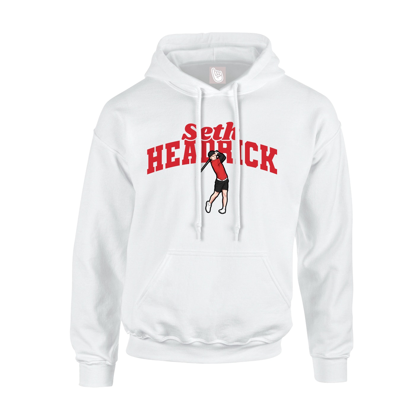 Hoodie — Signature Arch in White