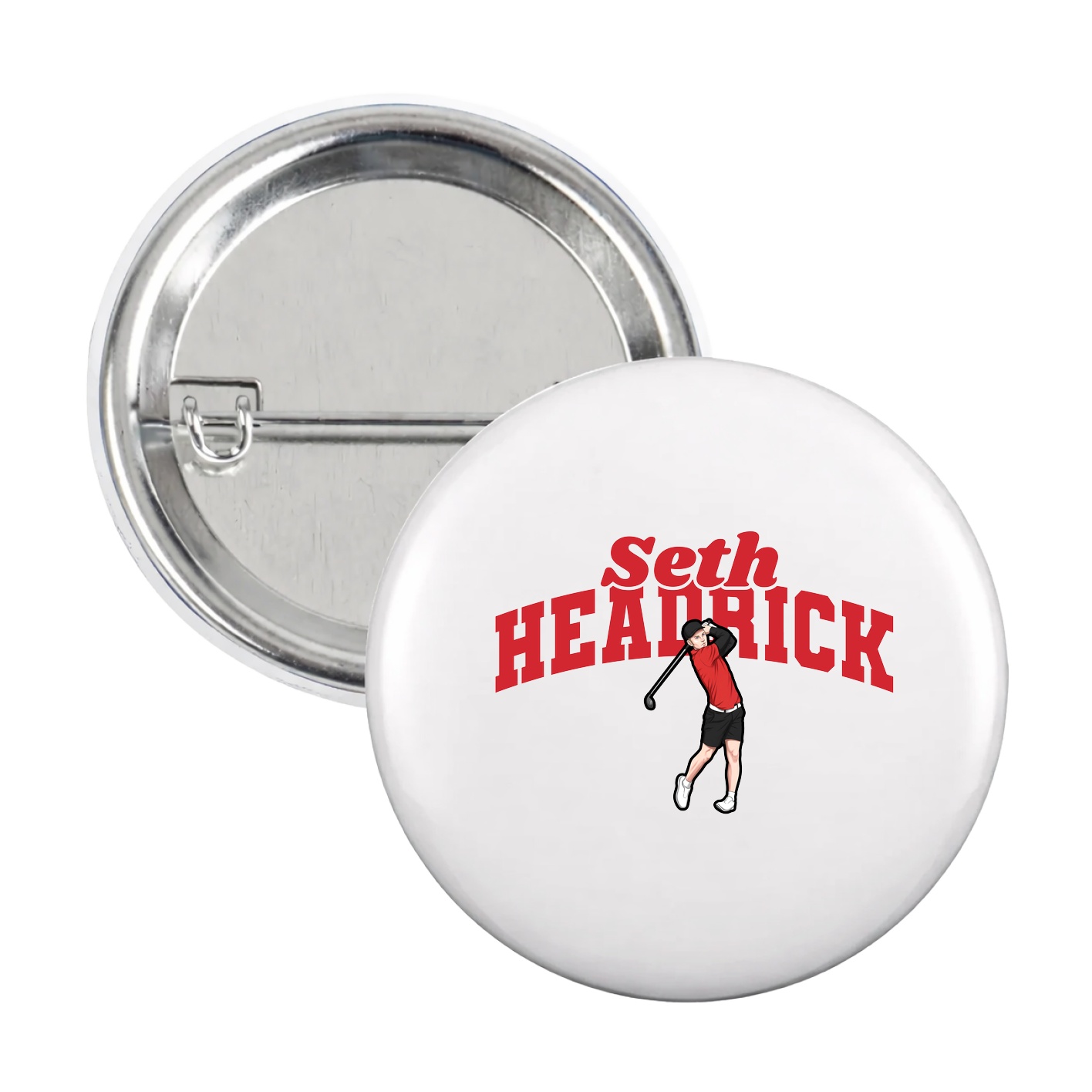 Game Day Button — Signature Arch in White