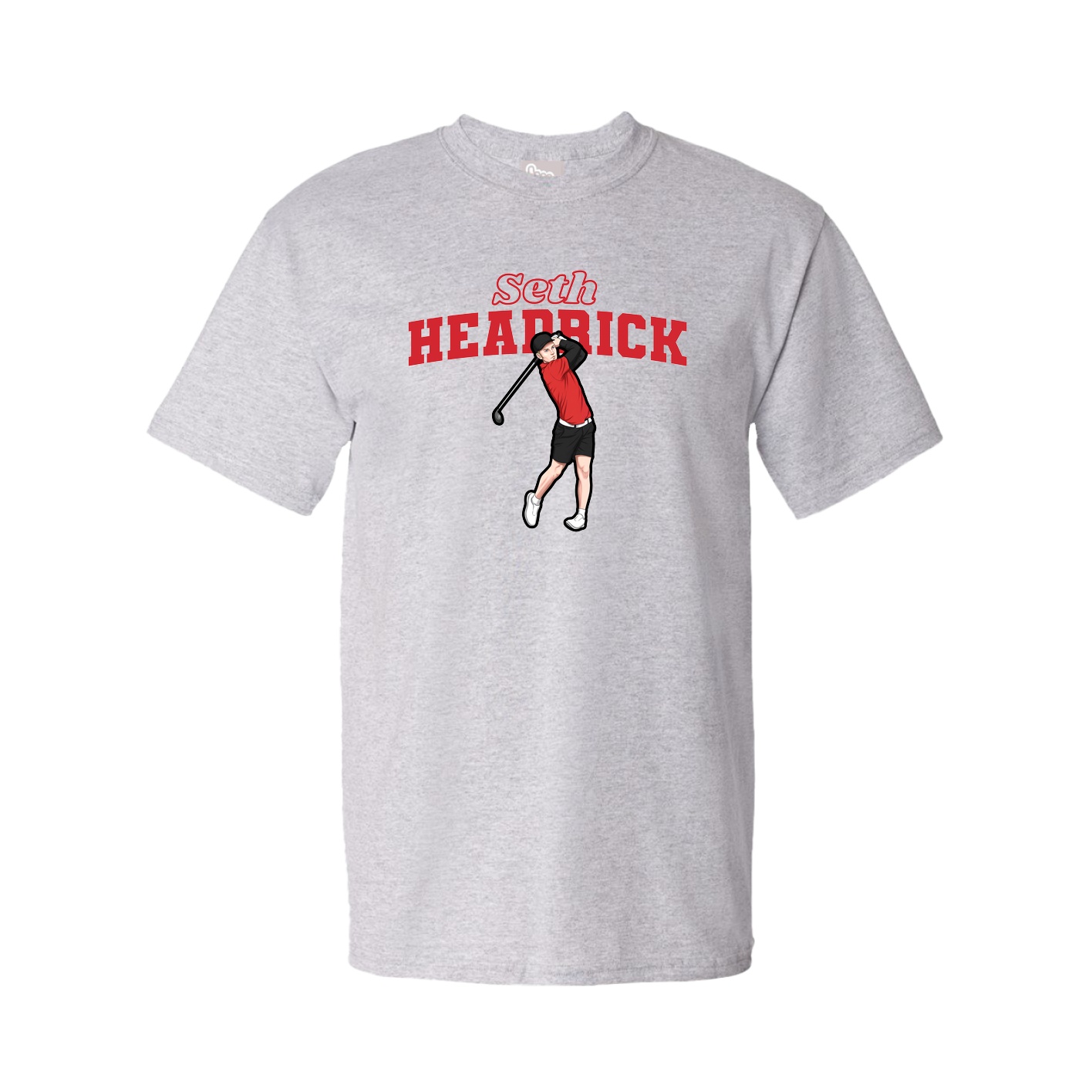 Youth Tee — Name Arch in Grey