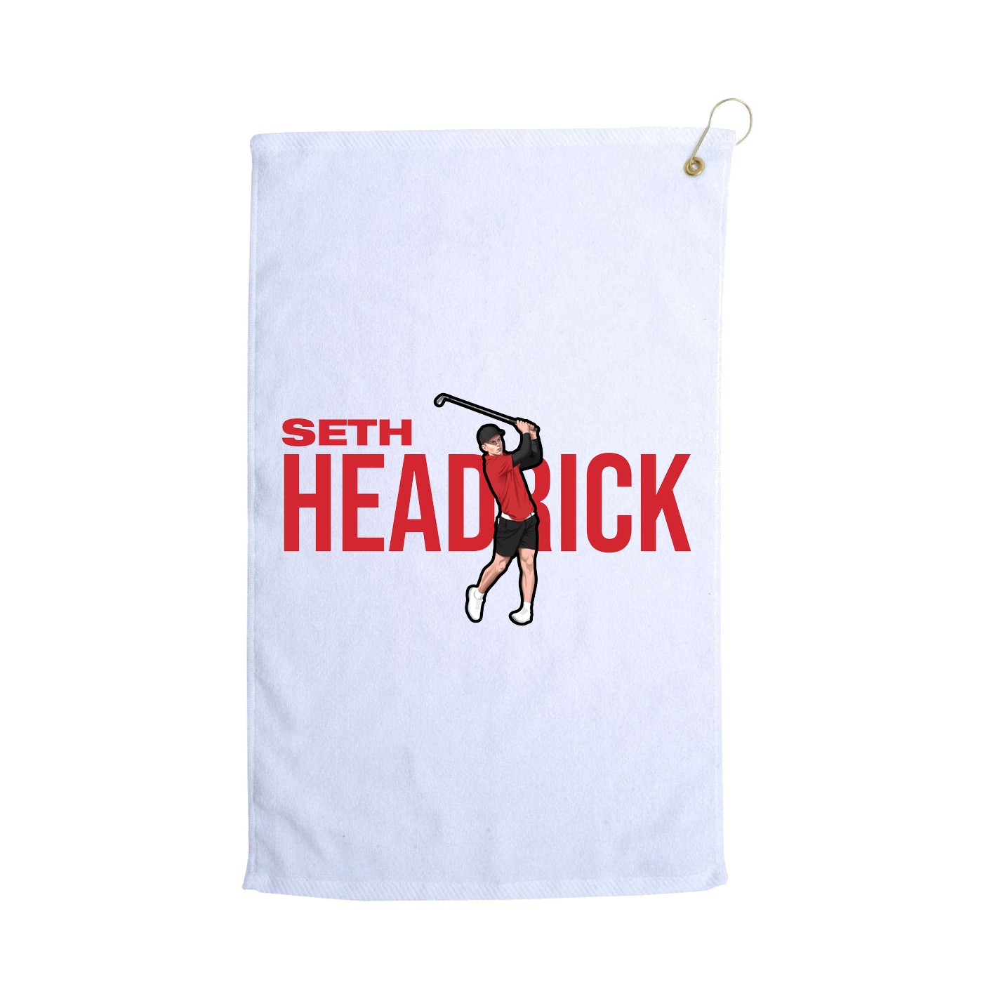 Golf Towel — Player Name in White