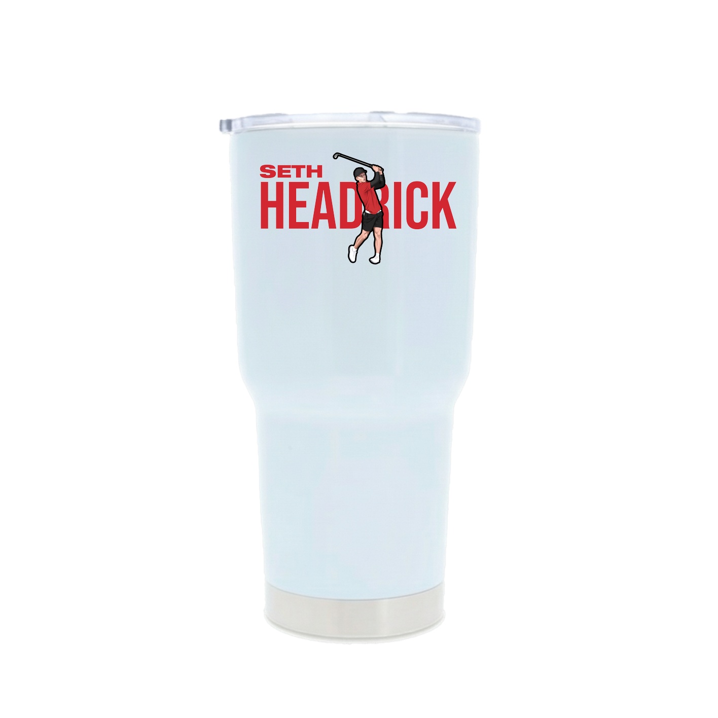 30oz Stainless Steel Tumbler — Player Name in White