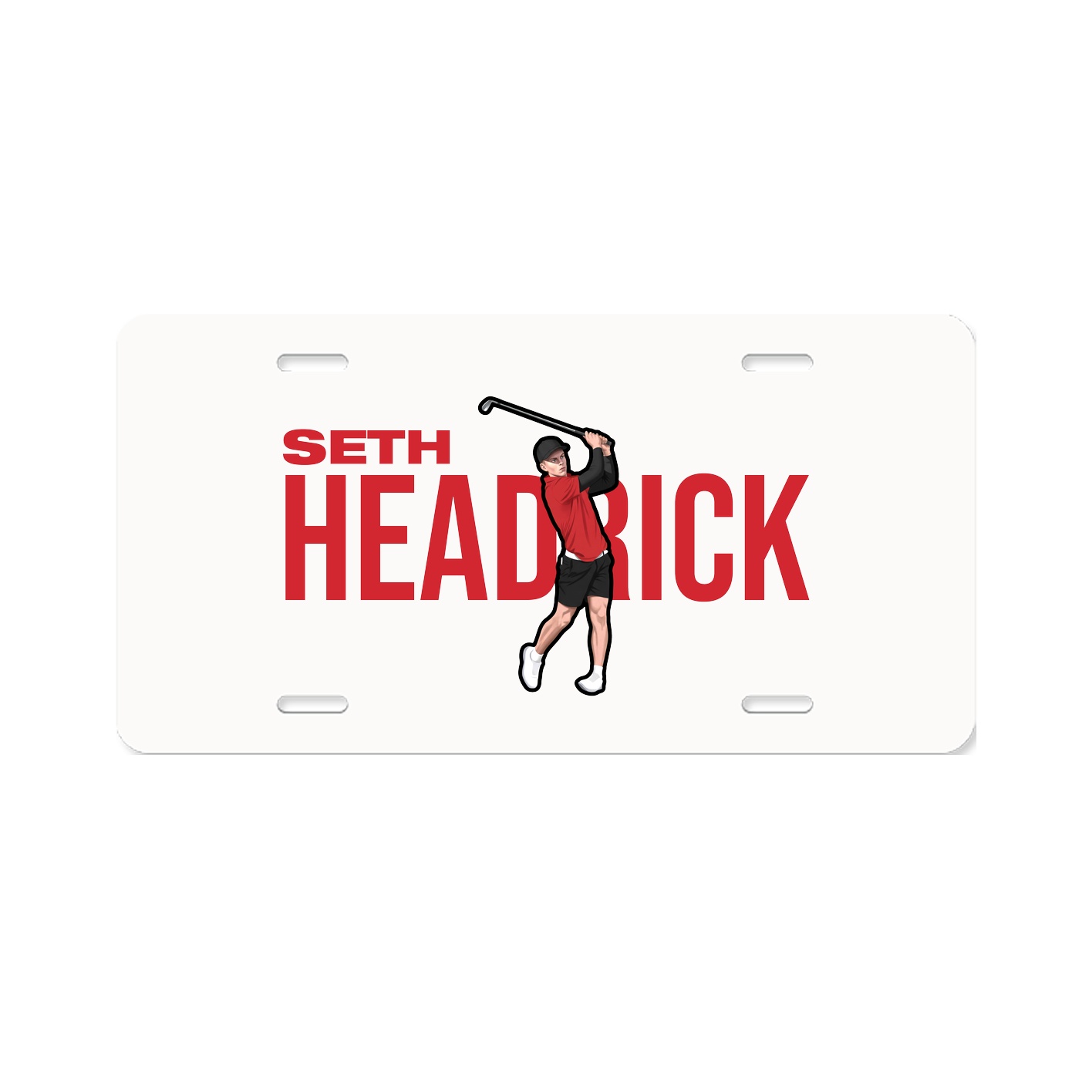 License Plate — Player Name in Classic