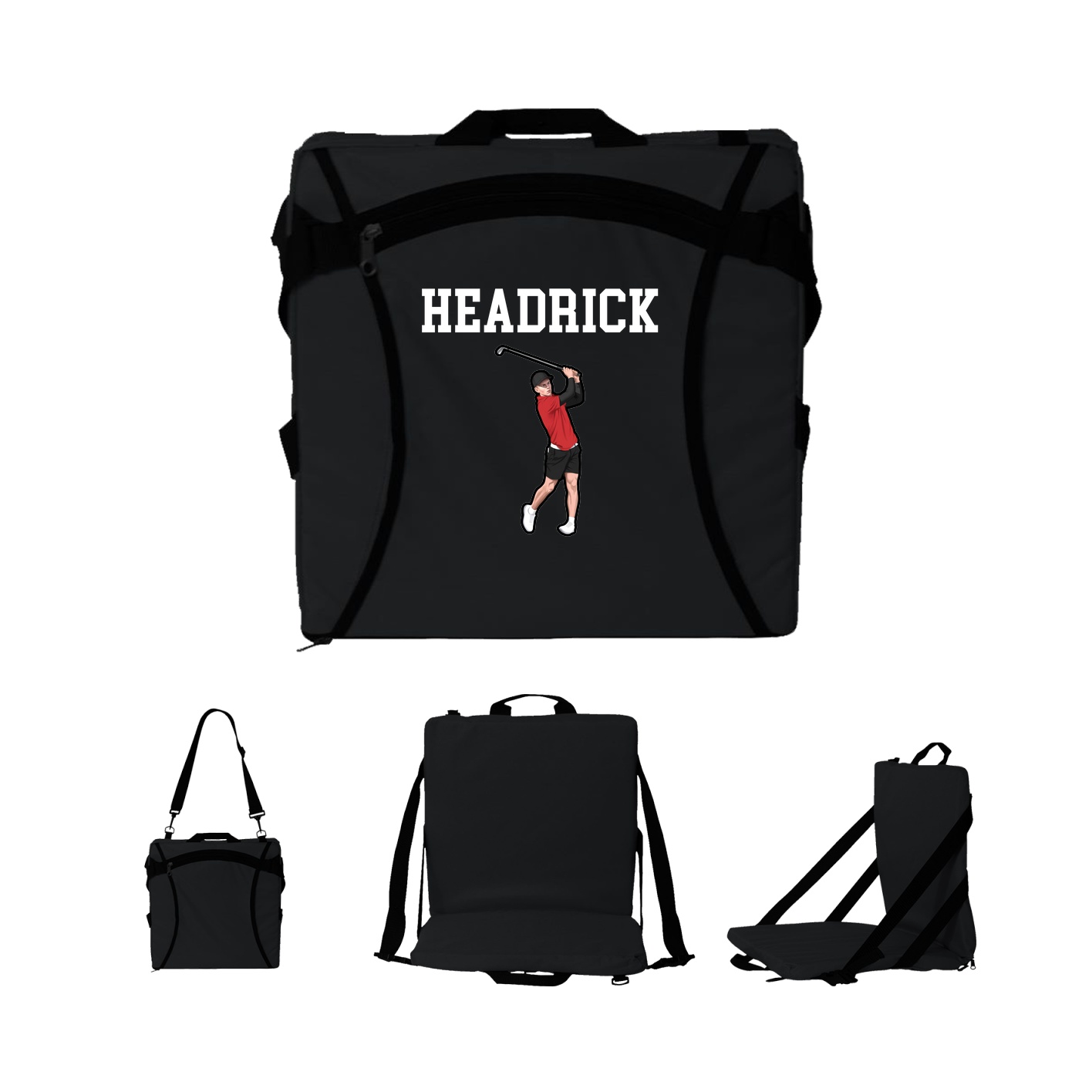 Folding Stadium Seat — Shirsey in Black