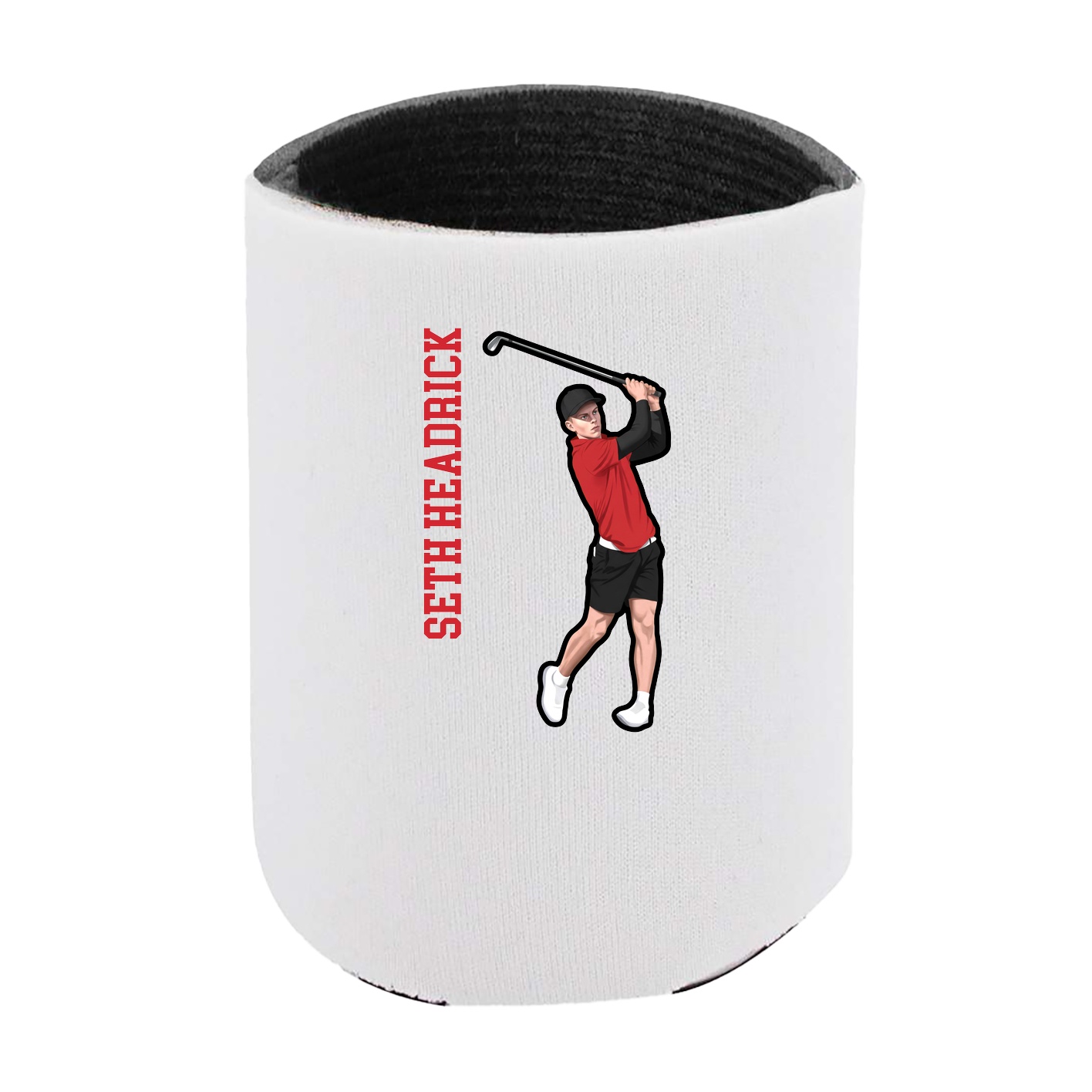Can Holder — Name Vertical in White