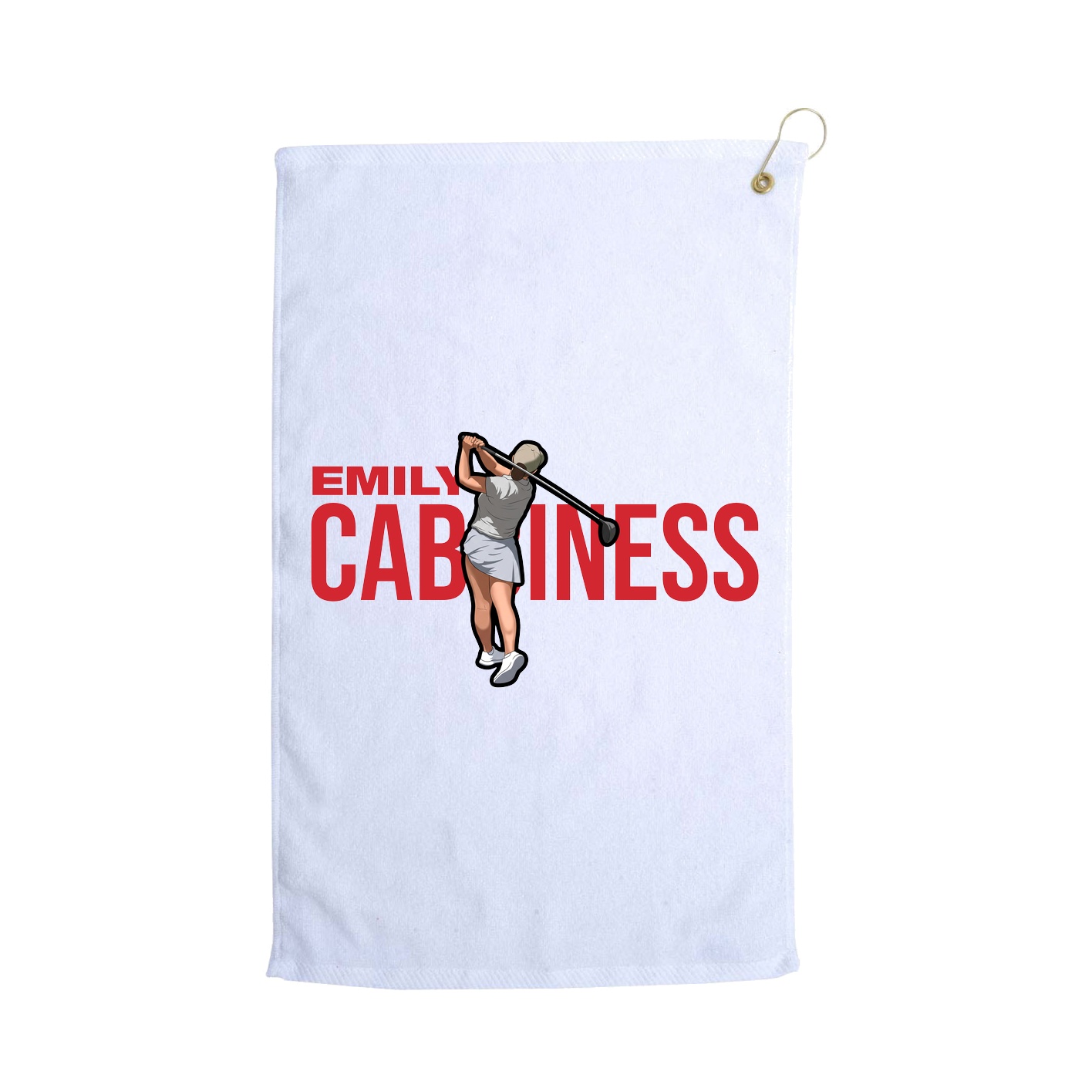 Golf Towel — Player Name in White