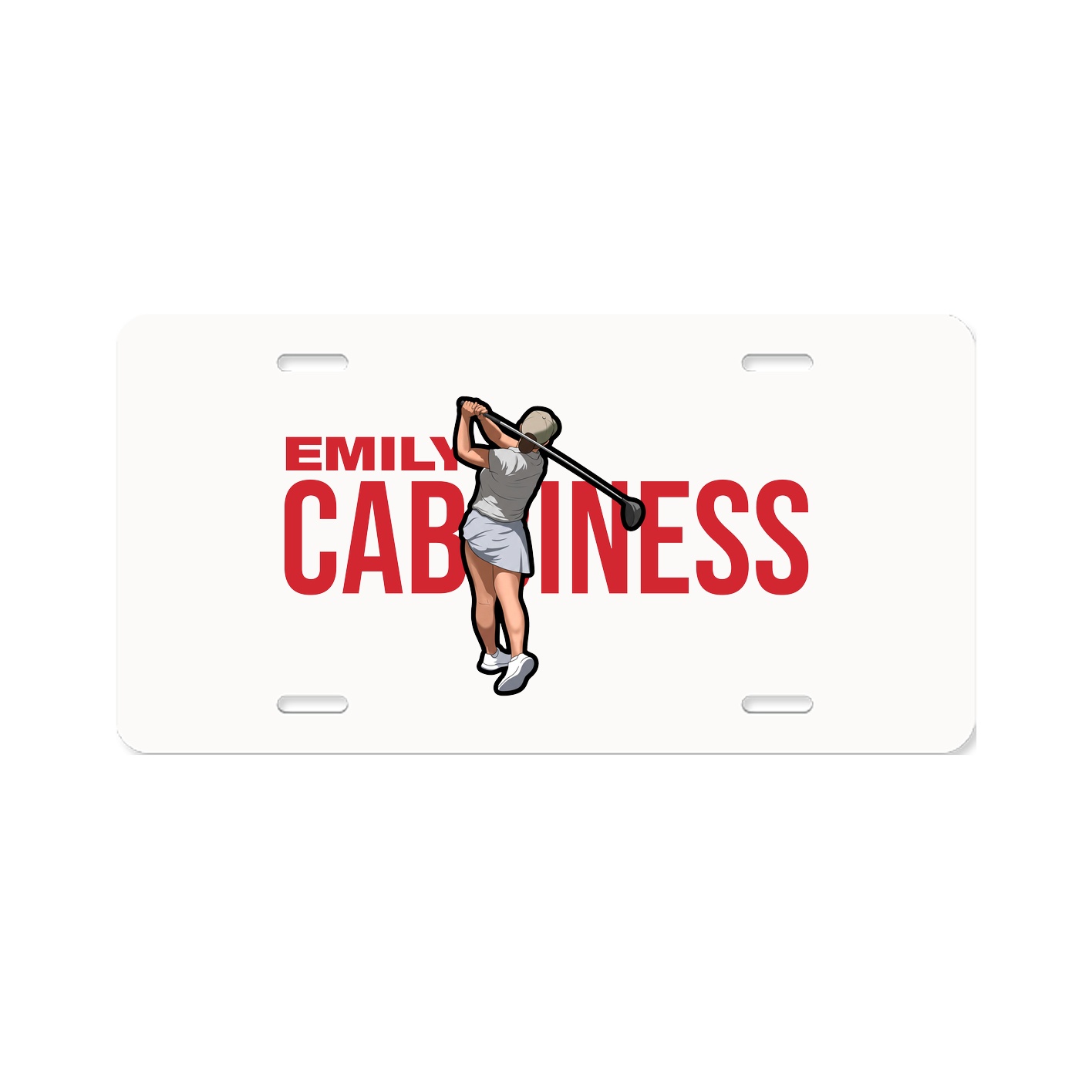 License Plate — Player Name in Classic
