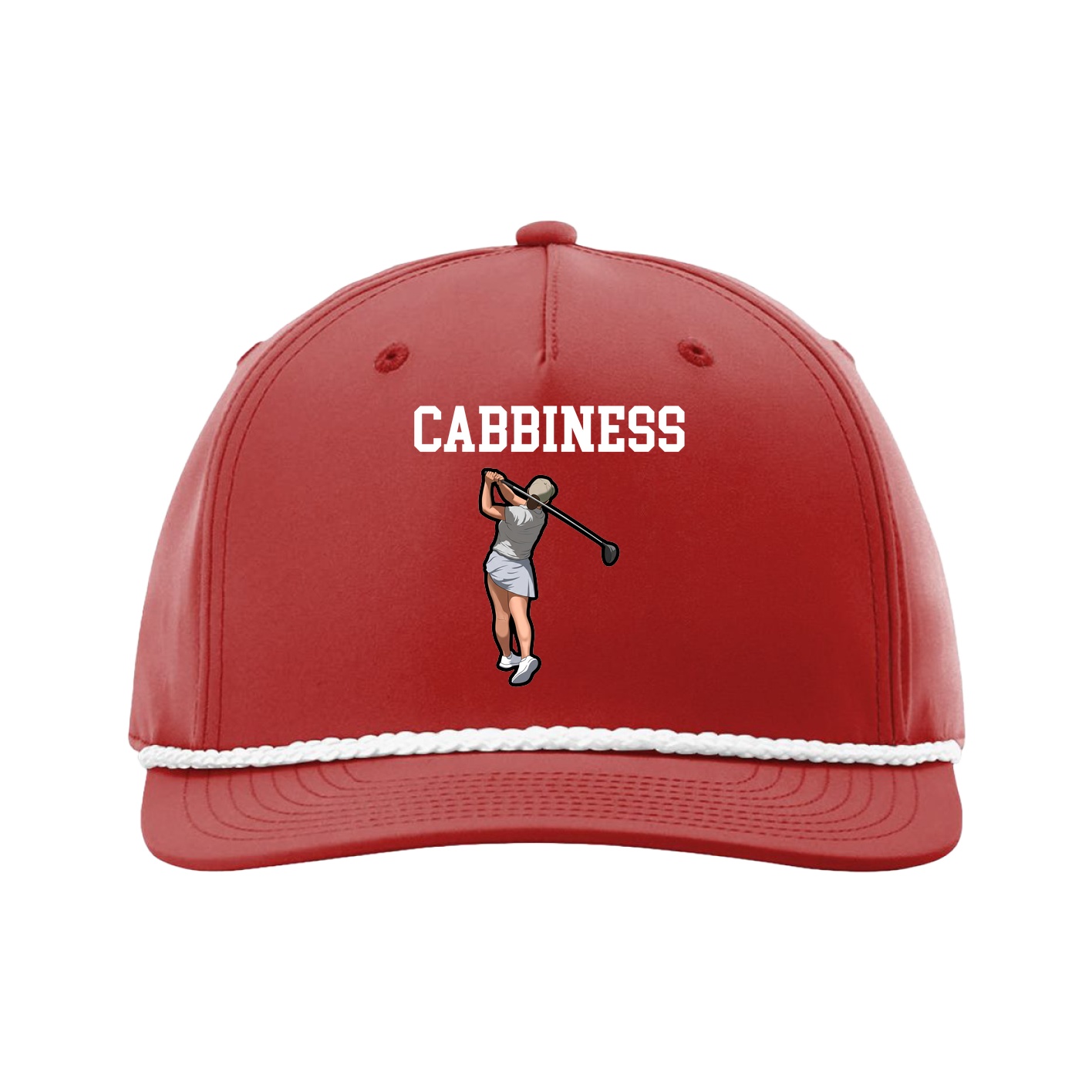 Five-Panel Classic Rope Cap — Shirsey in Red