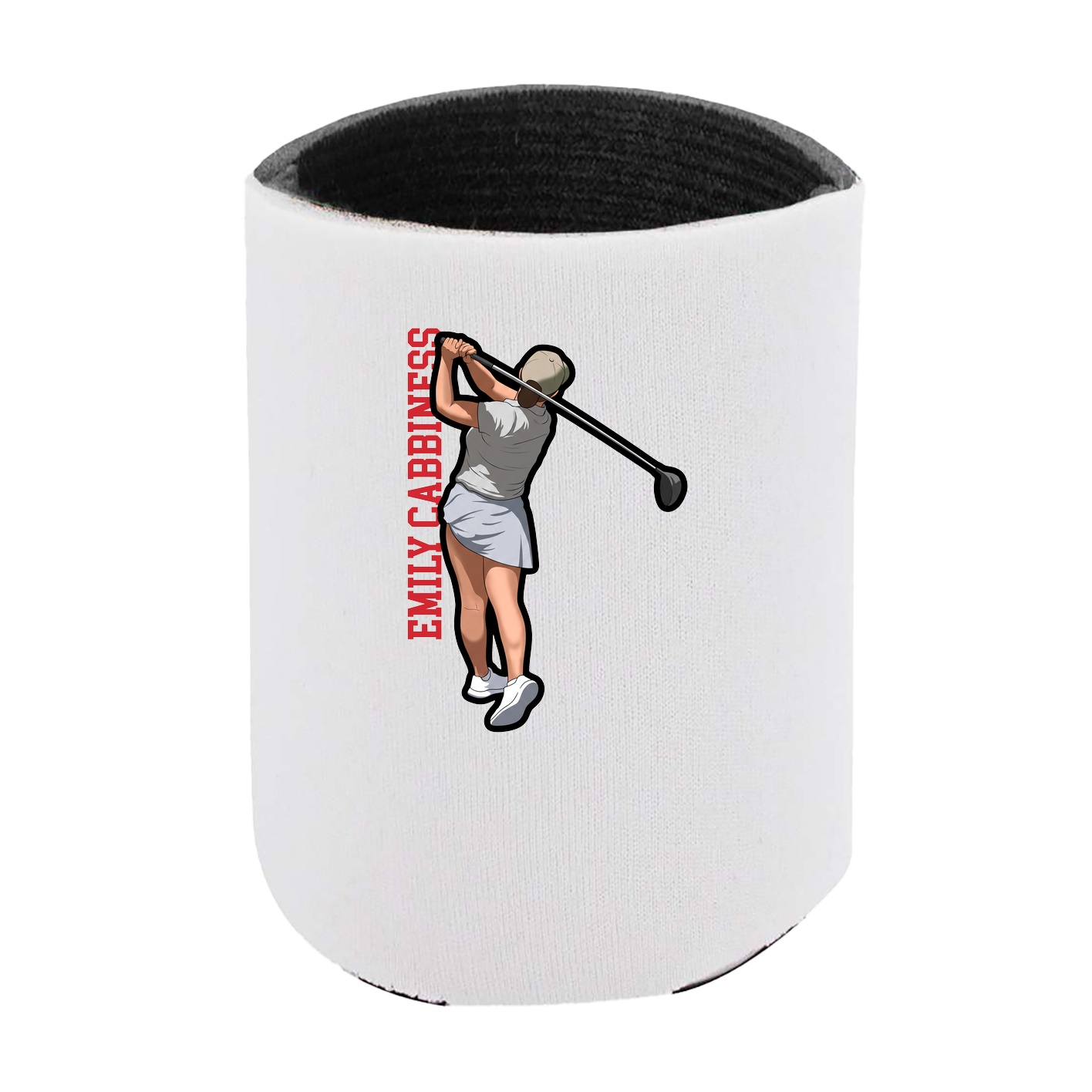 Can Holder — Name Vertical in White