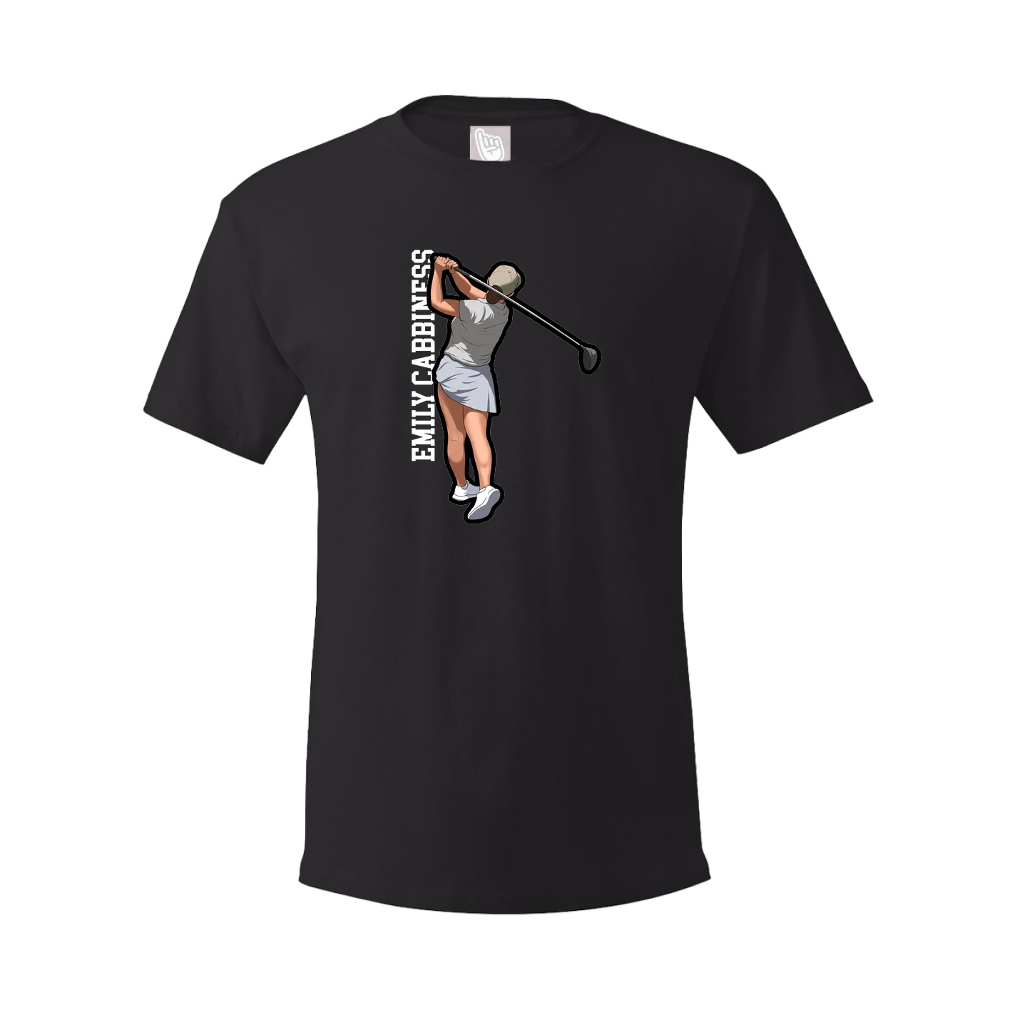 Tee — Name Vertical in Black