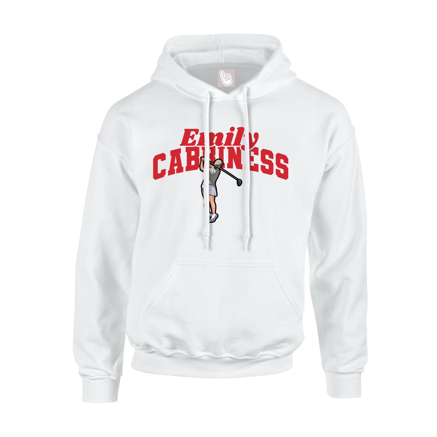 Youth Hoodie — Signature Arch in White