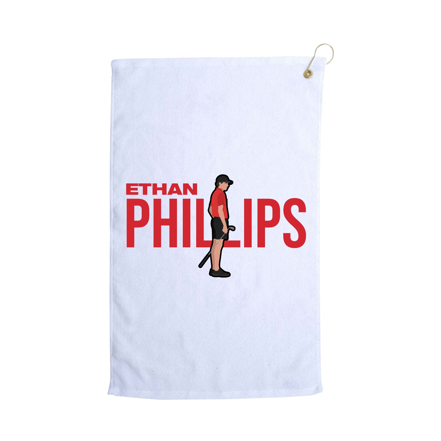 Golf Towel — Player Name in White