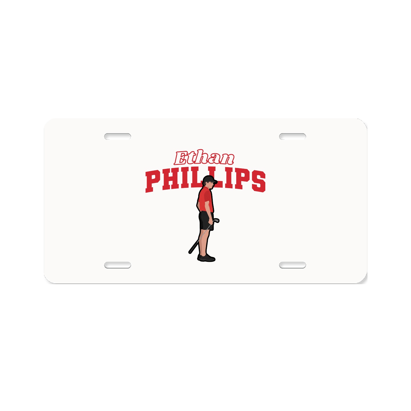 License Plate — Name Arch in Classic