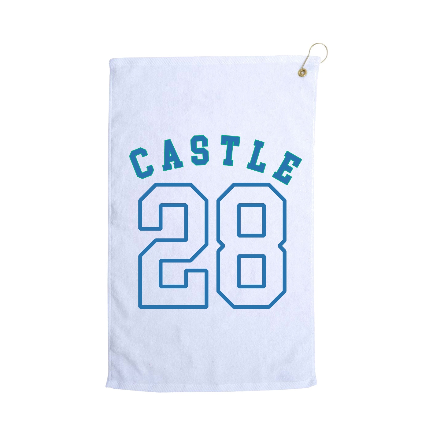 Golf Towel — Shirsey Arch in White