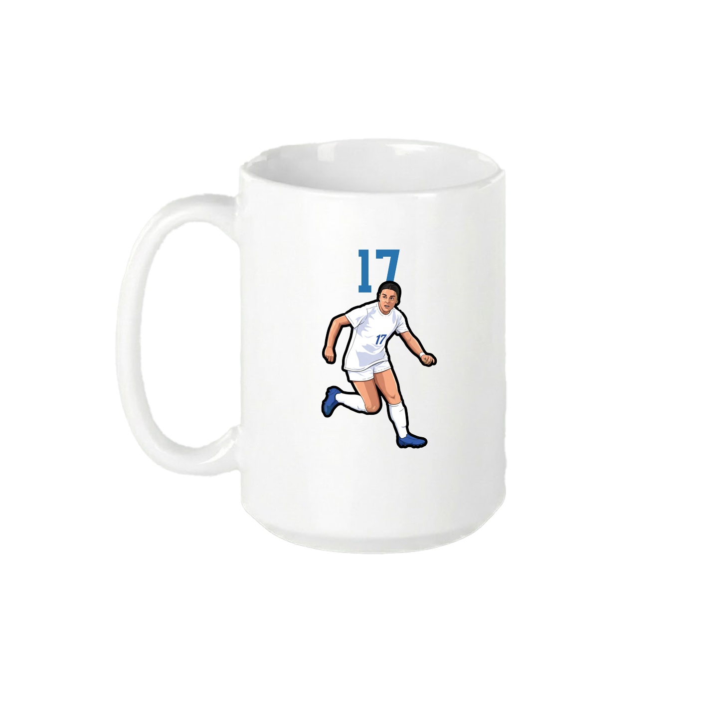 15oz Coffee Mug — Number Top in White