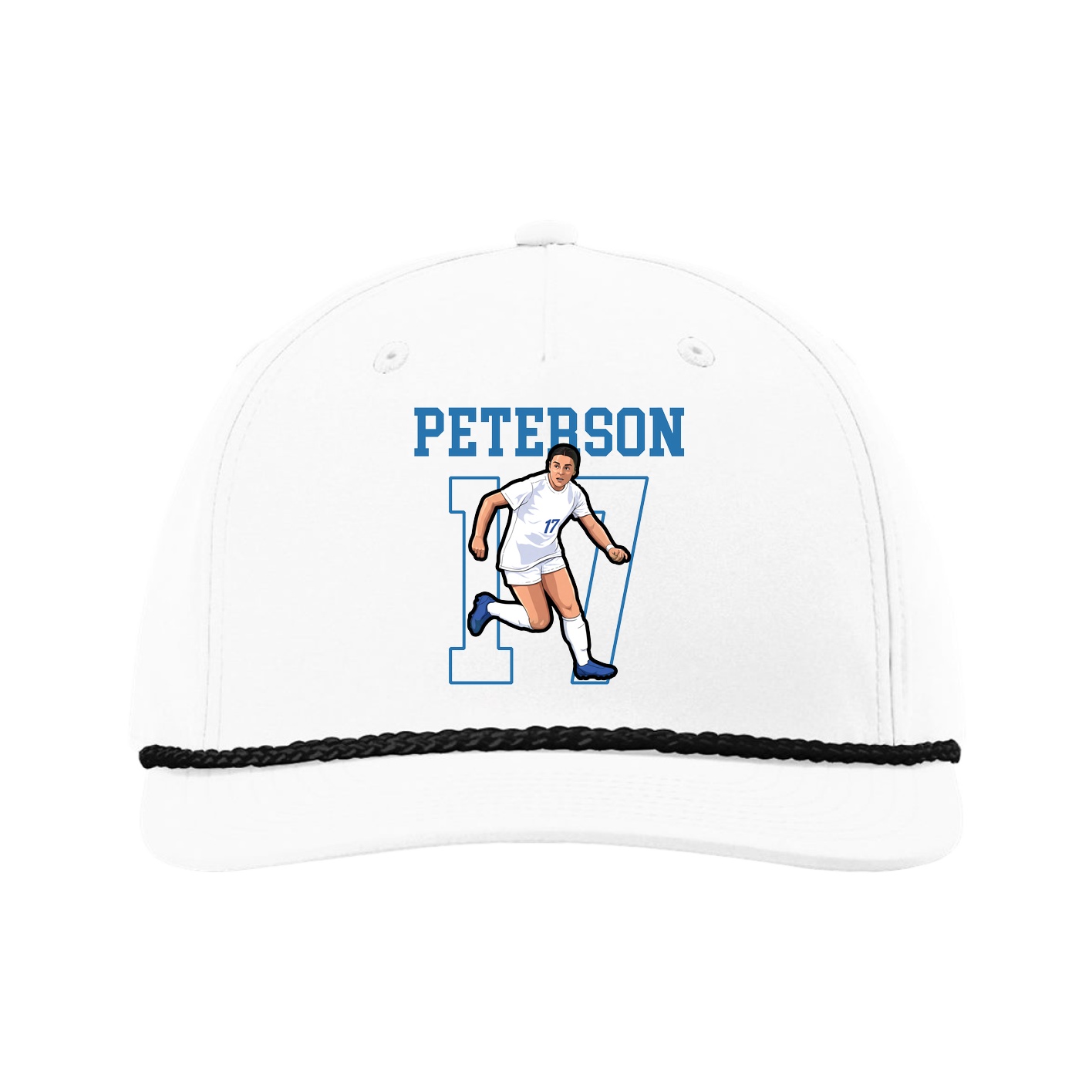 Five-Panel Classic Rope Cap — Shirsey in White