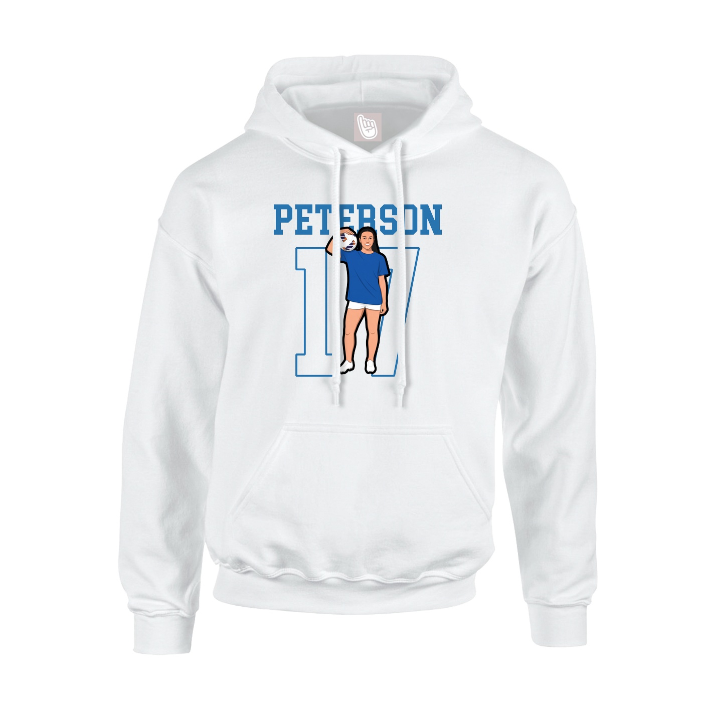 Hoodie — Shirsey in White