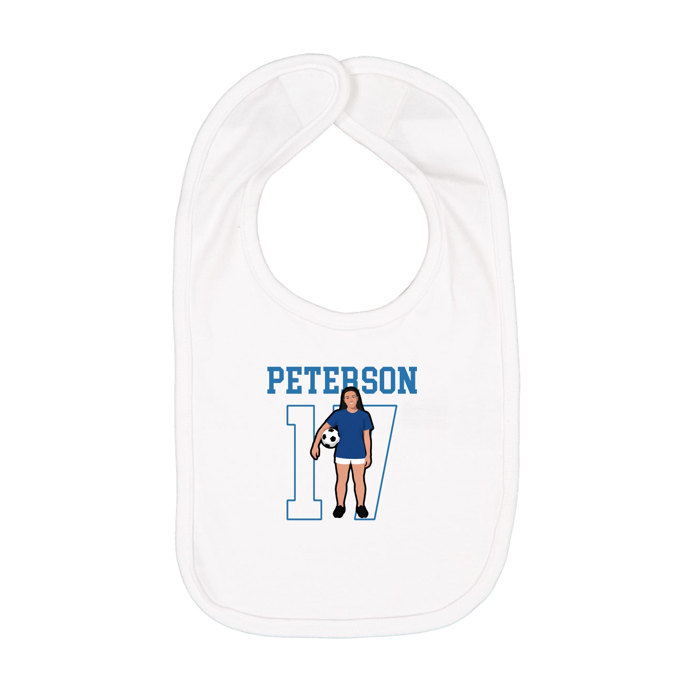 Infant Bib — Shirsey in White