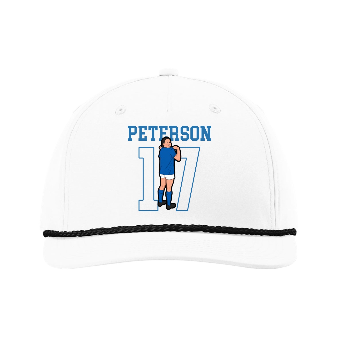 Five-Panel Classic Rope Cap — Shirsey in White