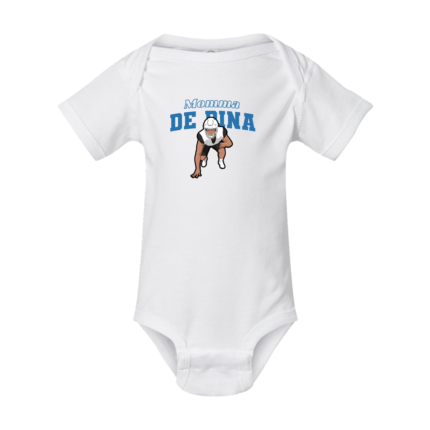 Baby Onesie — Mothers Day Block in White