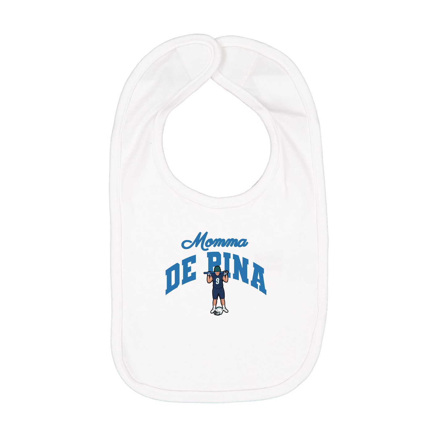 Infant Bib — Mothers Day Arch in White